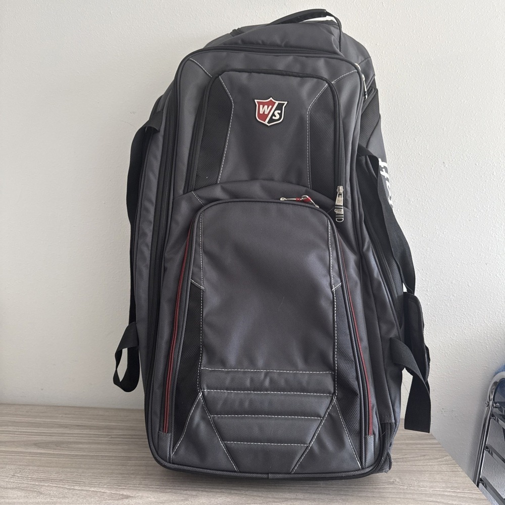 Wilson Staff Sports Travel Bag Rolling Wheeled Case Airline Bali Classic